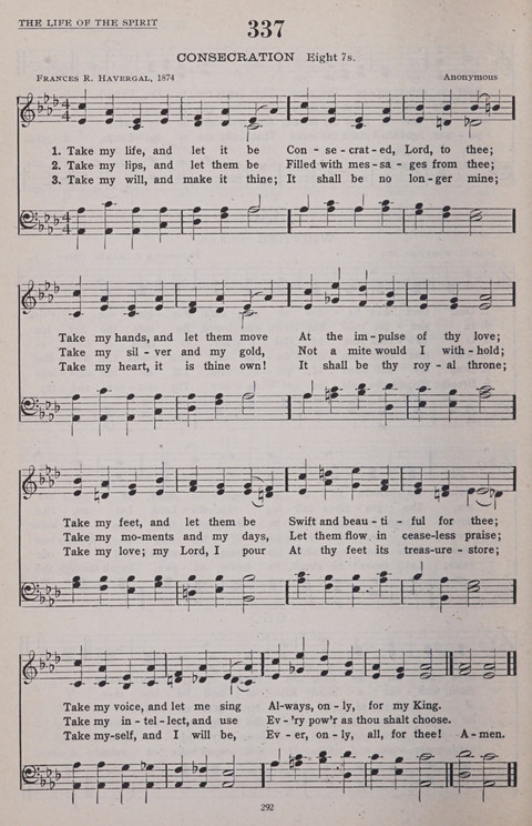 Hymns of the United Church page 292