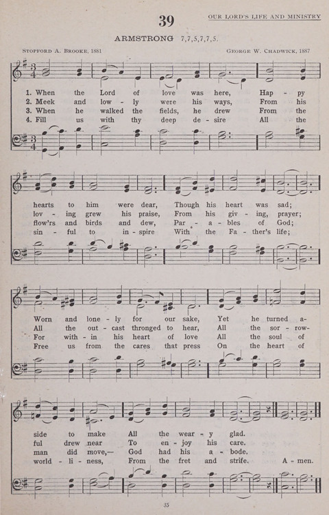 Hymns of the United Church page 35