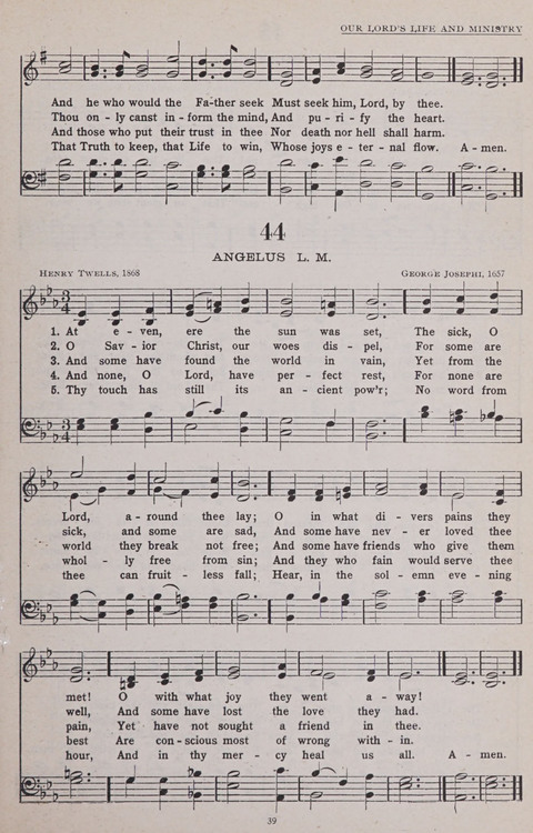 Hymns of the United Church page 39