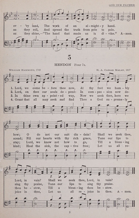 Hymns of the United Church page 5