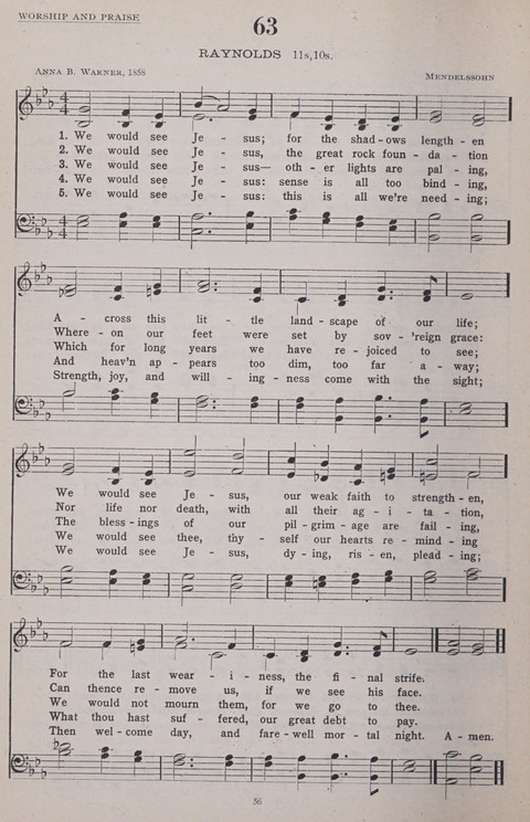 Hymns of the United Church page 56