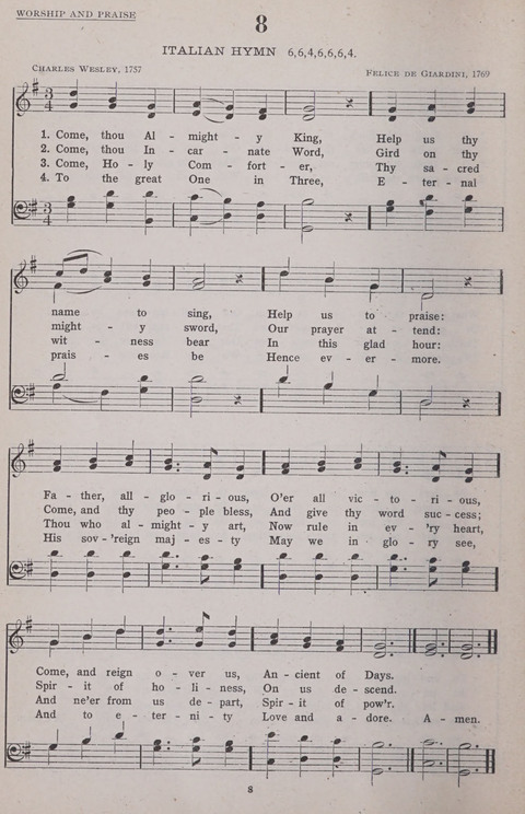 Hymns of the United Church page 8