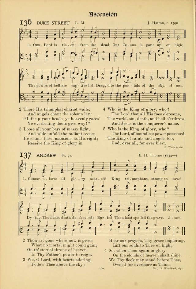 Hymns of Worship and Service page 100