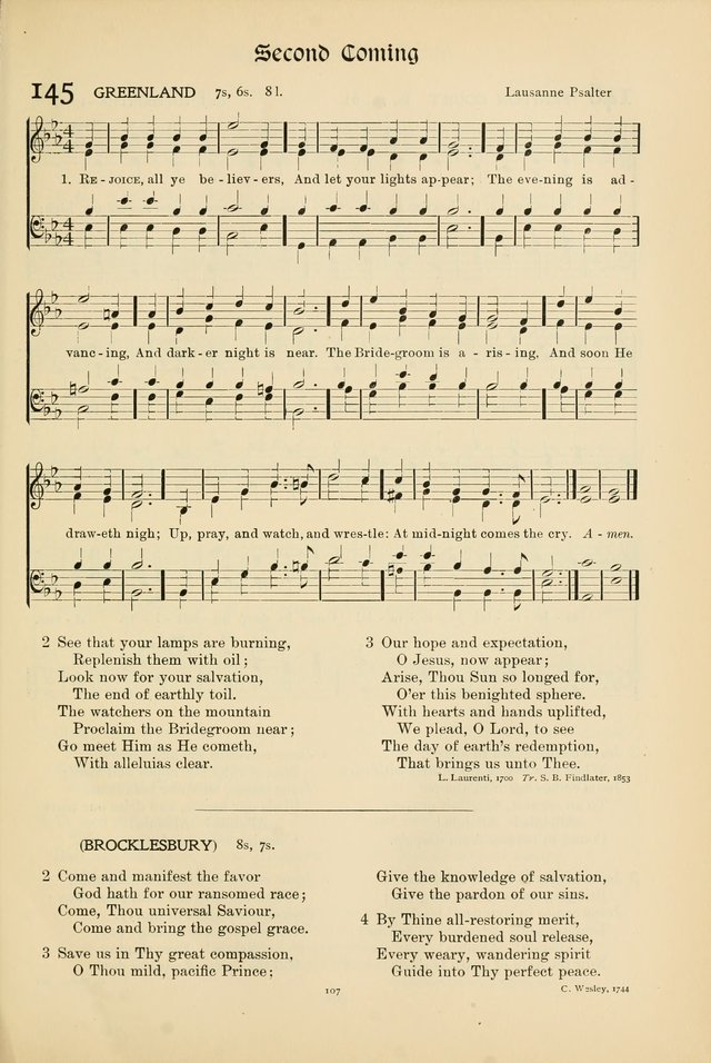 Hymns of Worship and Service page 107