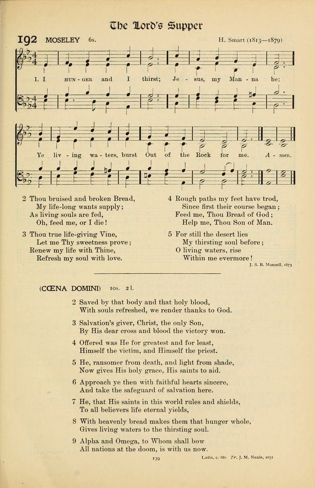 Hymns of Worship and Service page 139