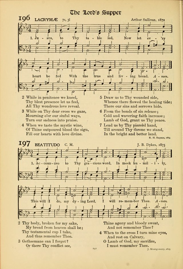 Hymns of Worship and Service page 142