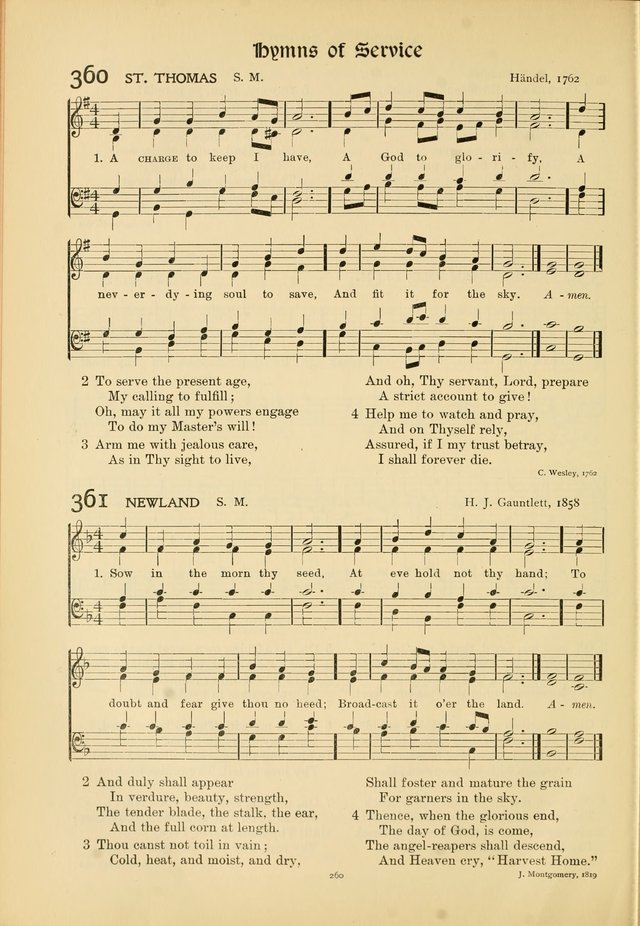 Hymns of Worship and Service page 260