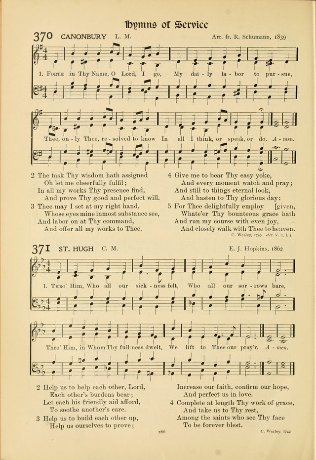 Hymns of Worship and Service page 266