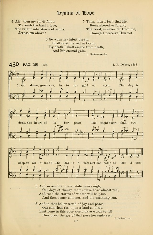 Hymns of Worship and Service page 311