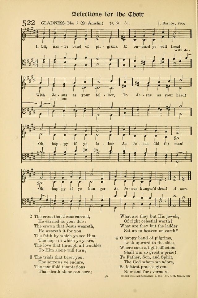 Hymns of Worship and Service page 380