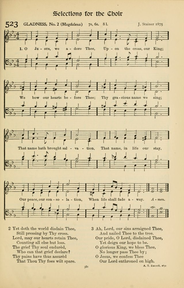 Hymns of Worship and Service page 381