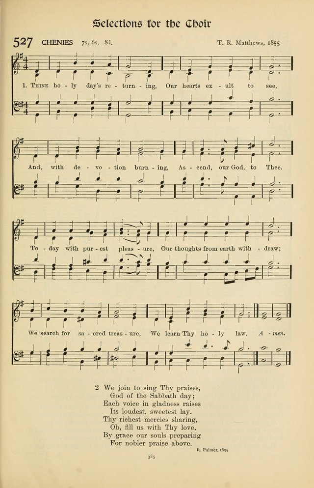 Hymns of Worship and Service page 385