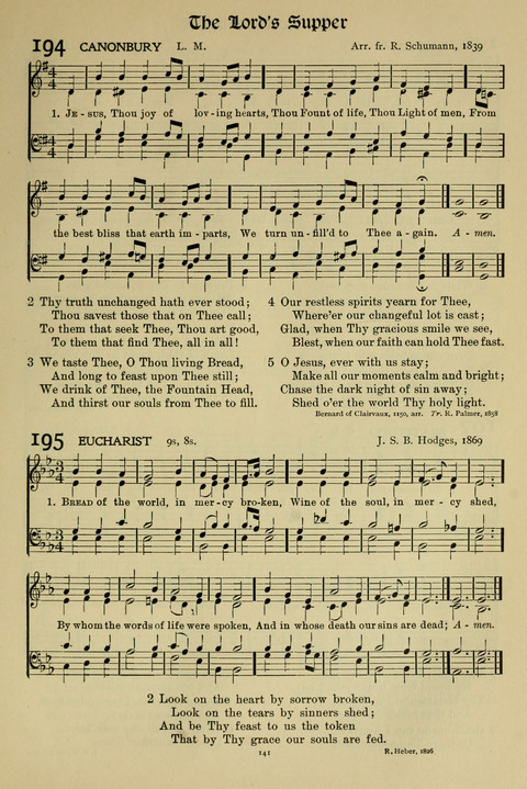 Hymns of Worship and Service: (12th ed.) page 141