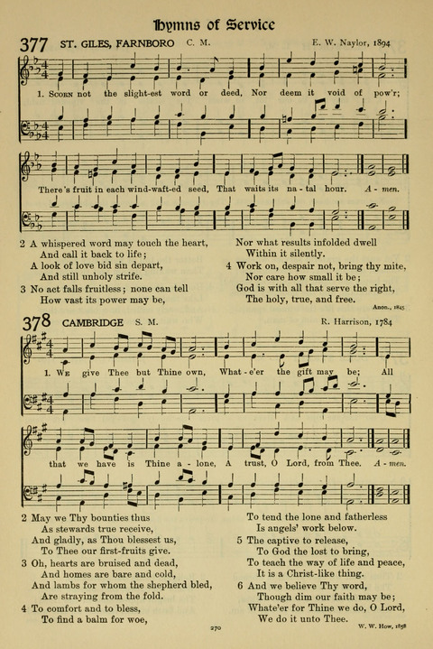 Hymns of Worship and Service: (12th ed.) page 270