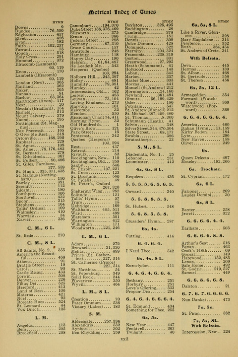 Hymns of Worship and Service: (12th ed.) page xxv