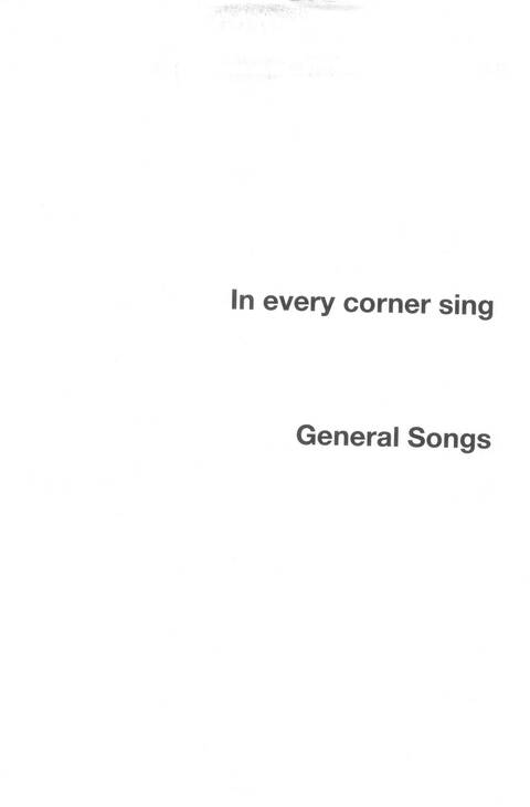 In Every Corner Sing: songs of God