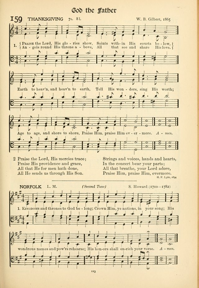 In Excelsis: hymns with tunes for Christian worship page 125