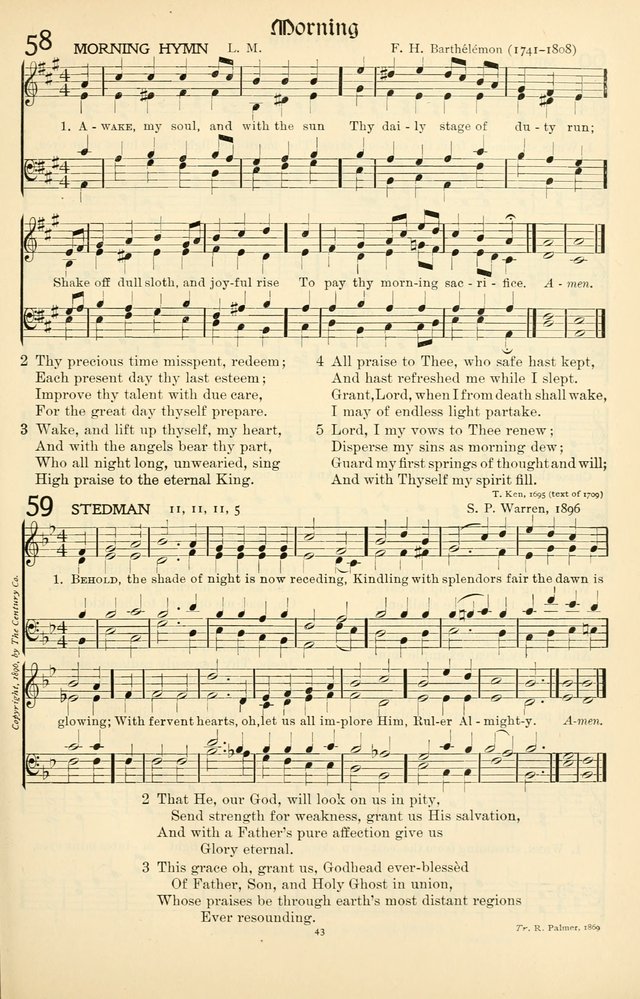 In Excelsis: hymns with tunes for Christian worship page 43