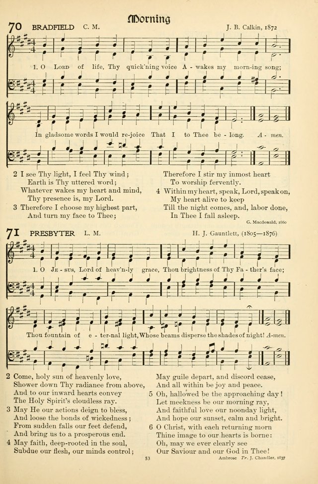 In Excelsis: hymns with tunes for Christian worship page 53