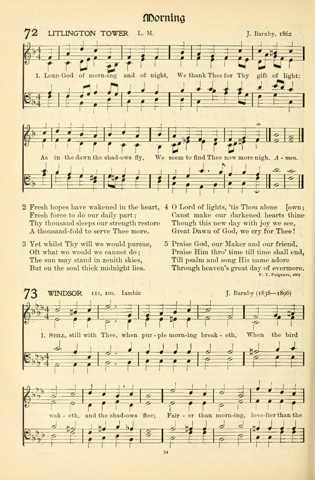 In Excelsis: hymns with tunes for Christian worship page 54