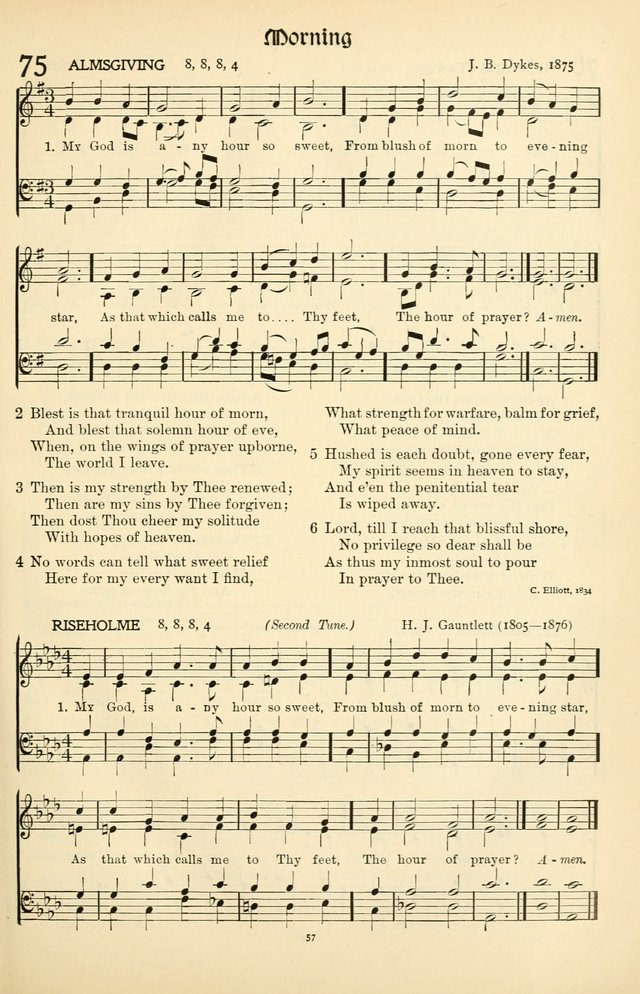 In Excelsis: hymns with tunes for Christian worship page 57