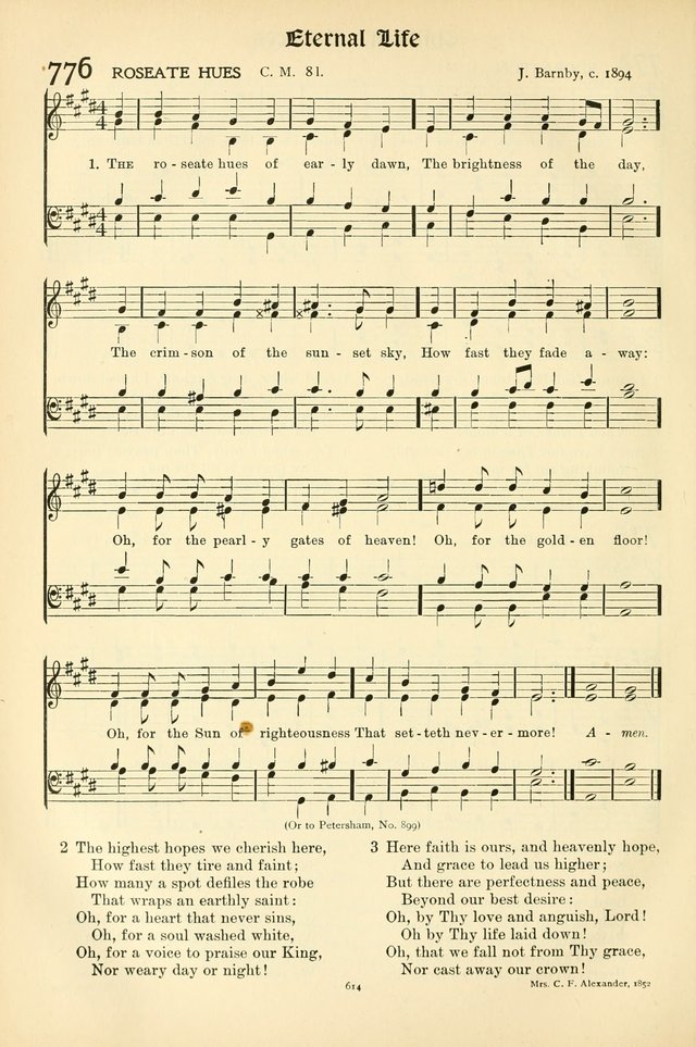 In Excelsis: hymns with tunes for Christian worship page 624