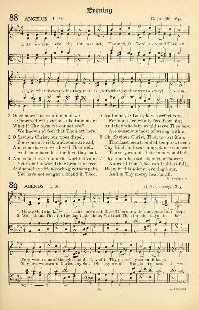 In Excelsis: hymns with tunes for Christian worship page 69