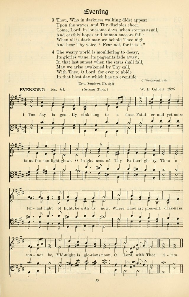 In Excelsis: hymns with tunes for Christian worship page 73