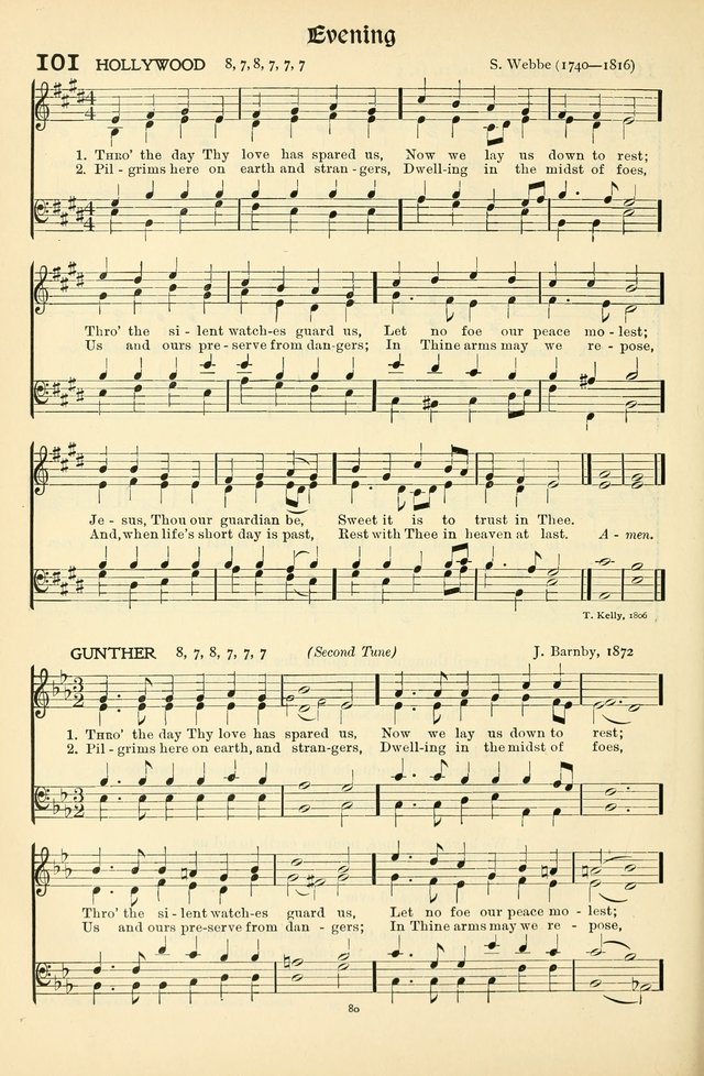 In Excelsis: hymns with tunes for Christian worship page 80