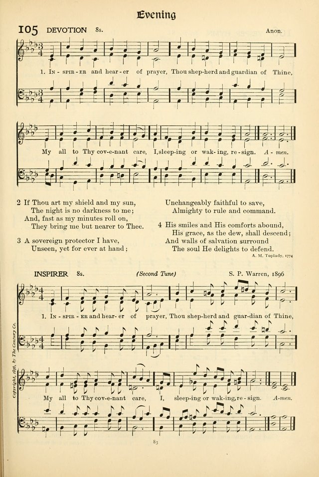 In Excelsis: hymns with tunes for Christian worship page 83