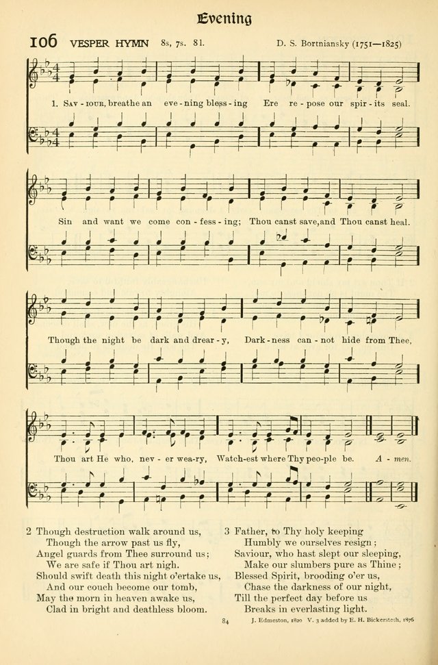 In Excelsis: hymns with tunes for Christian worship page 84