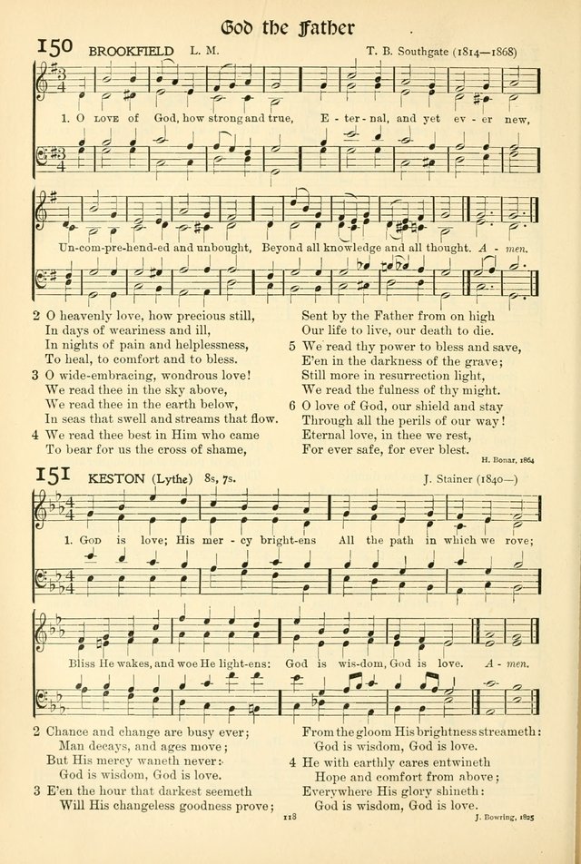 In Excelsis: Hymns with Tunes for Christian Worship. 7th ed. page 120