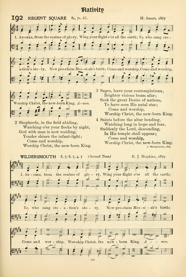 In Excelsis: Hymns with Tunes for Christian Worship. 7th ed. page 153