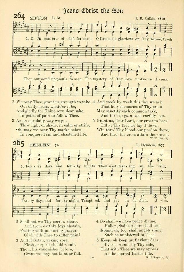 In Excelsis: Hymns with Tunes for Christian Worship. 7th ed. page 216