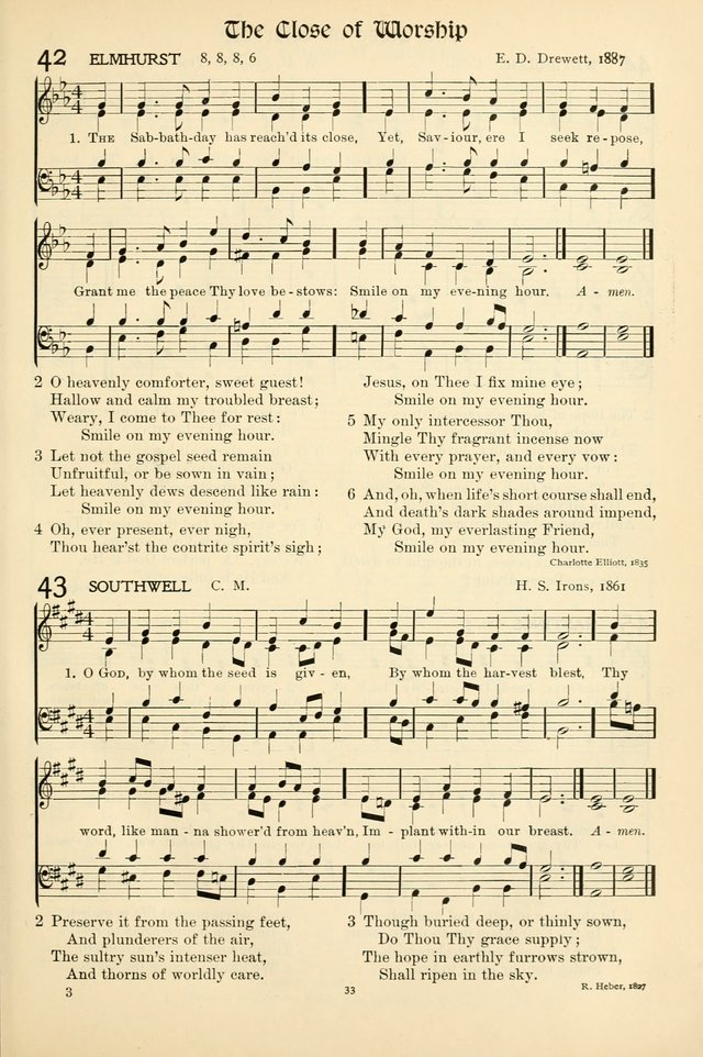 In Excelsis: Hymns with Tunes for Christian Worship. 7th ed. page 33