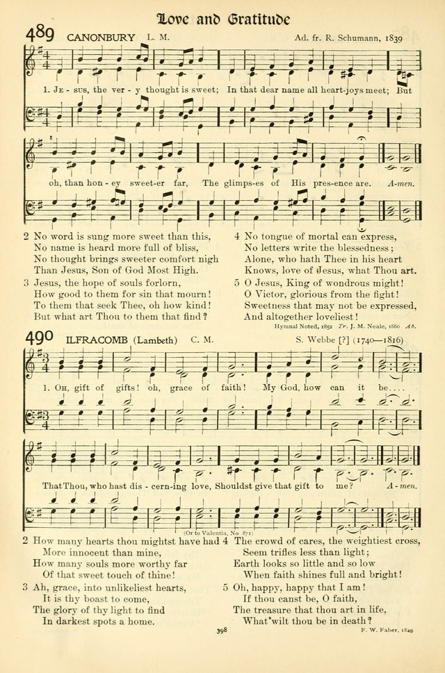 In Excelsis: Hymns with Tunes for Christian Worship. 7th ed. page 404