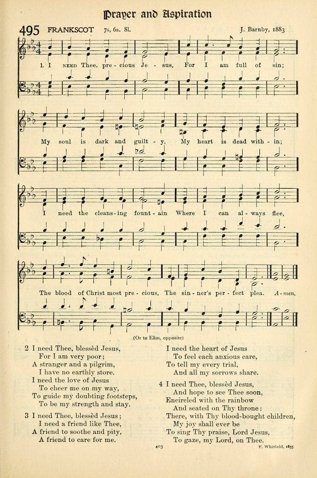 In Excelsis: Hymns with Tunes for Christian Worship. 7th ed. page 409