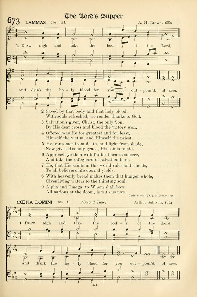 In Excelsis: Hymns with Tunes for Christian Worship. 7th ed. page 543