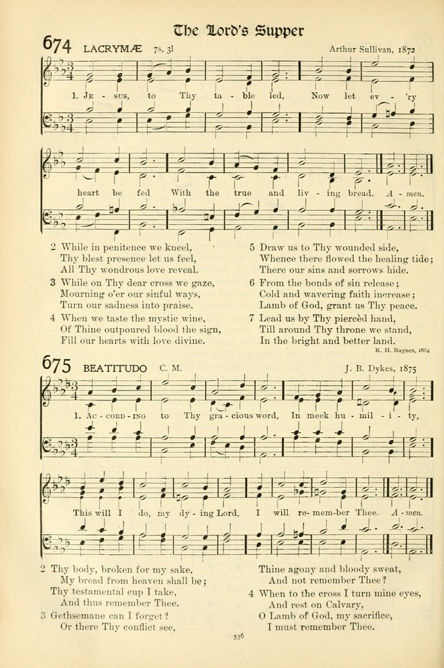 In Excelsis: Hymns with Tunes for Christian Worship. 7th ed. page 544