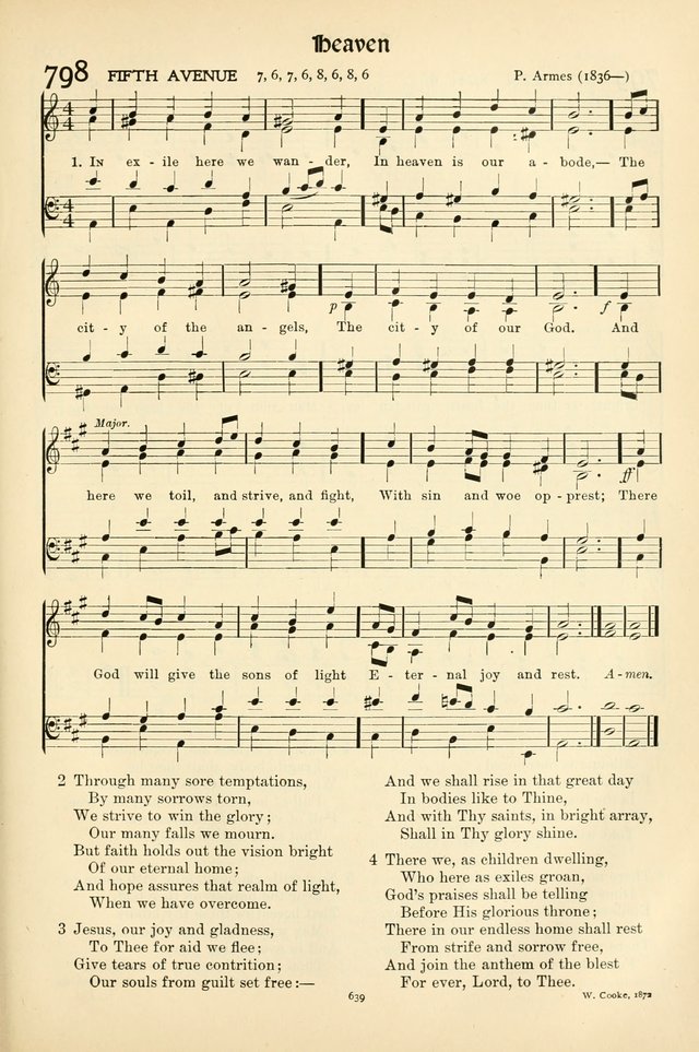 In Excelsis: Hymns with Tunes for Christian Worship. 7th ed. page 649