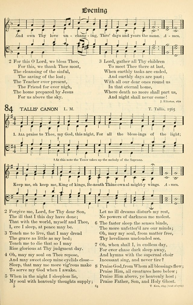 In Excelsis: Hymns with Tunes for Christian Worship. 7th ed. page 65