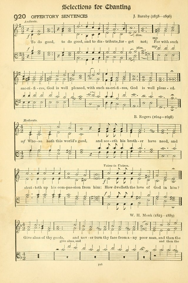 In Excelsis: Hymns with Tunes for Christian Worship. 7th ed. page 736