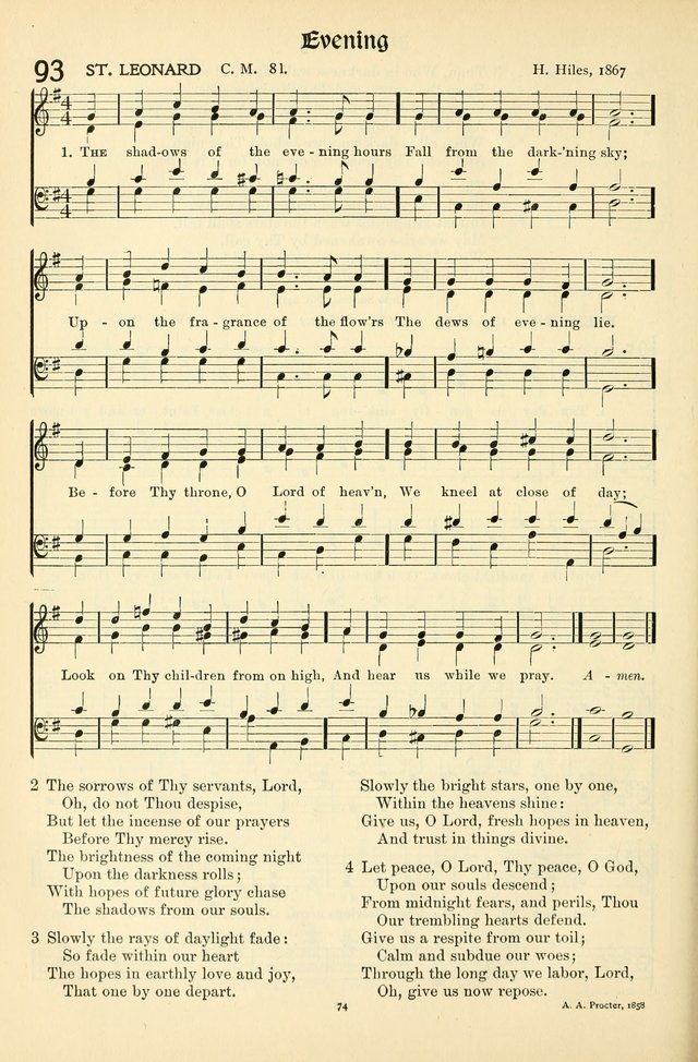 In Excelsis: Hymns with Tunes for Christian Worship. 7th ed. page 74