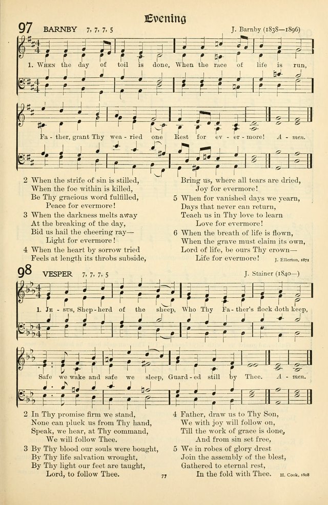 In Excelsis: Hymns with Tunes for Christian Worship. 7th ed. page 77