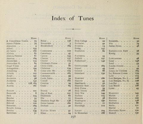 The Institute Hymnal page 258