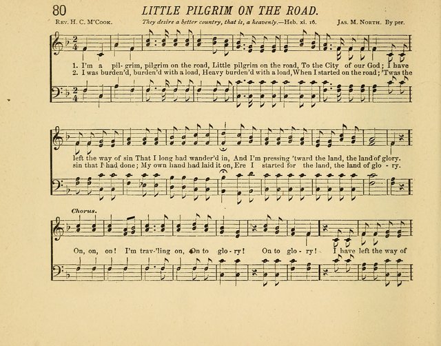 Infant Praises: a collection of sacred songs, hymns, and music, for use in the Sabbath school primary department page 80