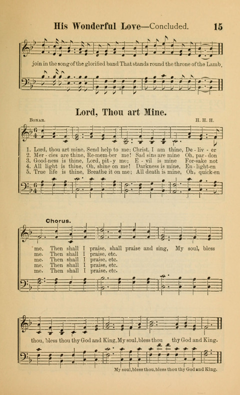 The Iris: Songs of Jesus, for Sunday-schools and devotional meetings page 15