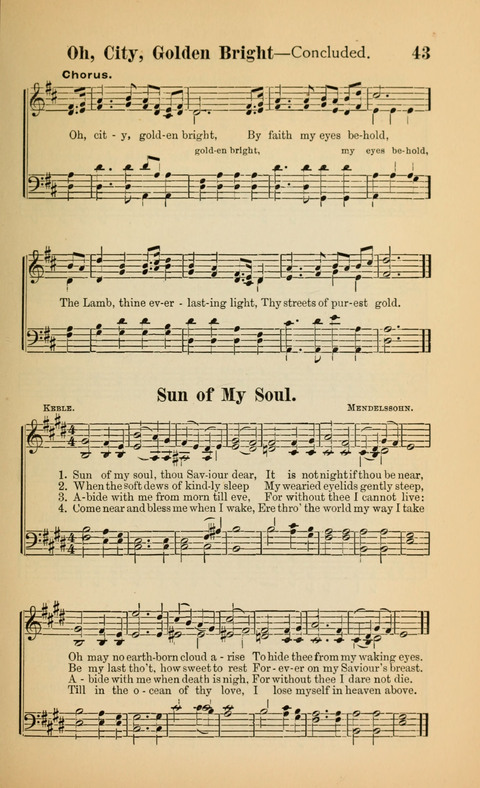 The Iris: Songs of Jesus, for Sunday-schools and devotional meetings page 43