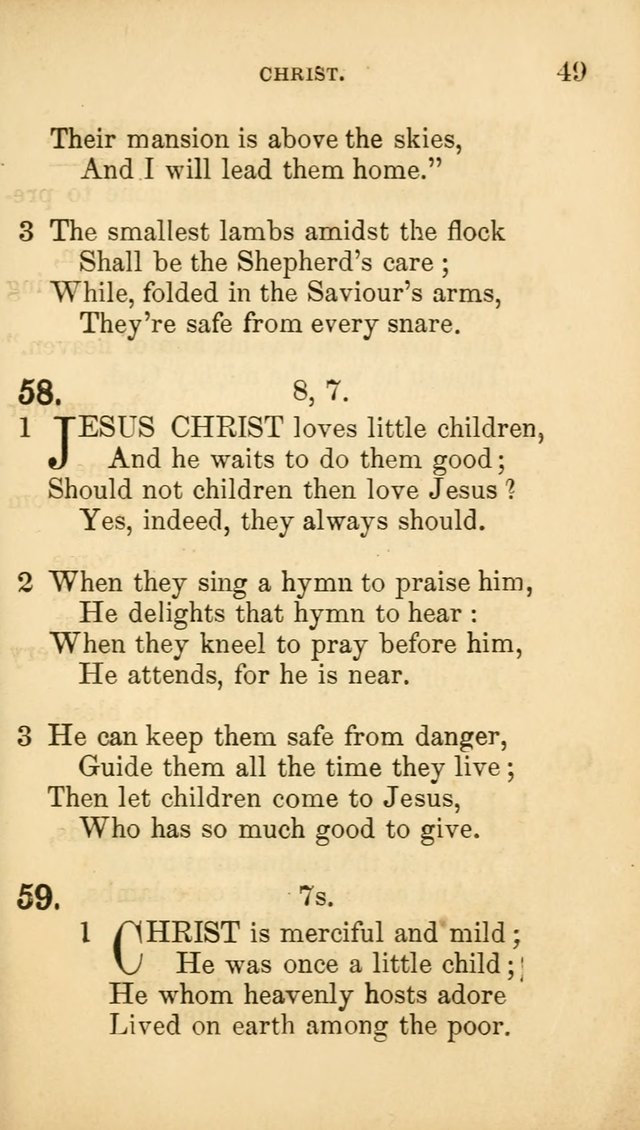 The Infant-School Hymn-Book page 49