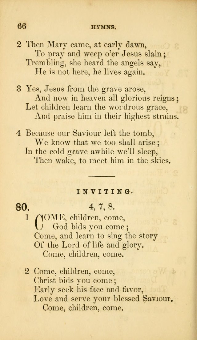 The Infant-School Hymn-Book page 66